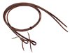 Doubled and Stitched Latigo Split Reins with Waterloop Ties